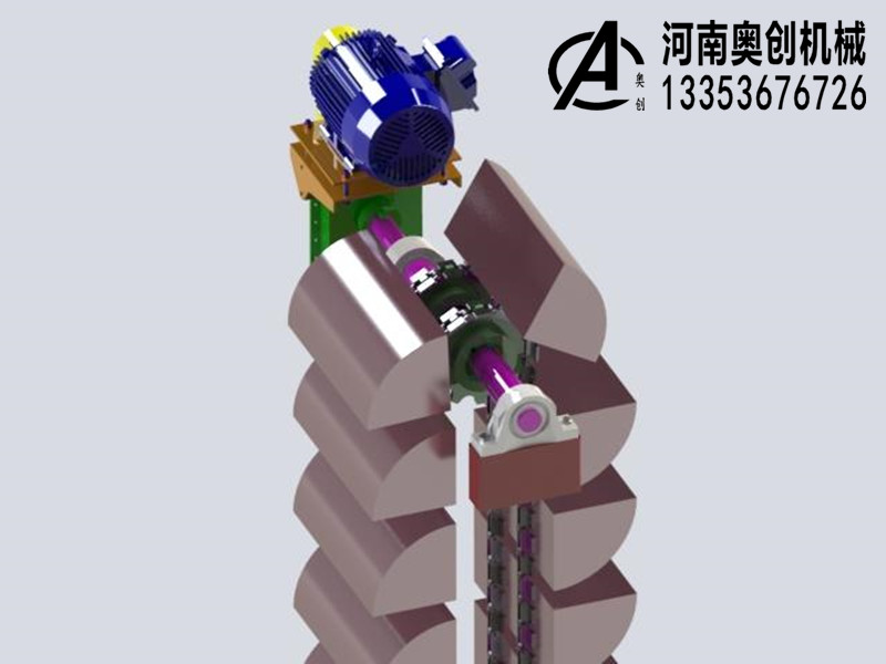 垂直鬥式提升機模型3D圖（tú）紙 