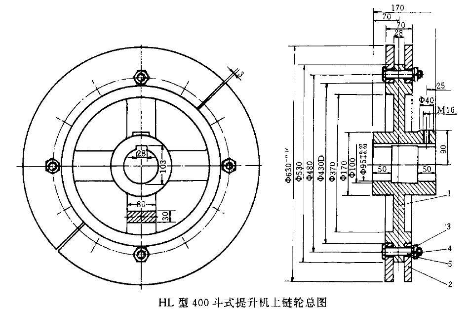 新鄉環（huán）鏈鬥式提升機鏈輪