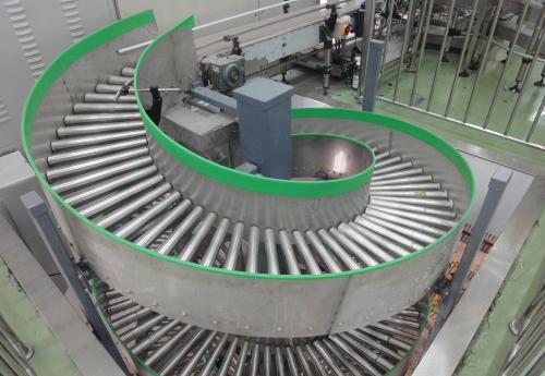 螺旋轉彎滾筒輸（shū）送機介紹