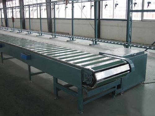 不鏽鋼鏈（liàn）板輸送機展示3