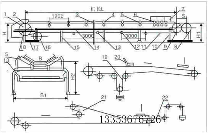 皮（pí）帶（dài）輸送（sòng）機圖紙