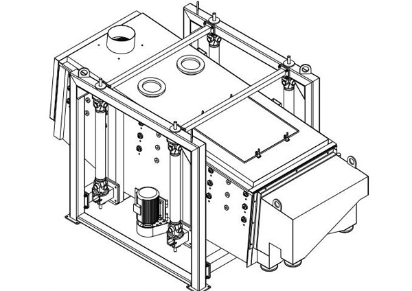 方形搖擺篩結（jié）構圖紙