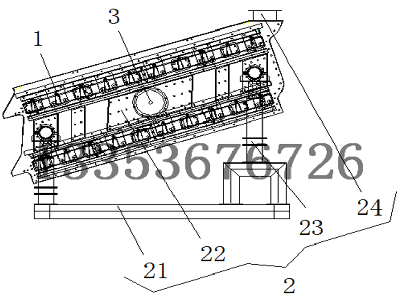 氧化鋁細粉沸騰弛張篩工作（zuò）原理特點特性廠家介紹結構圖
